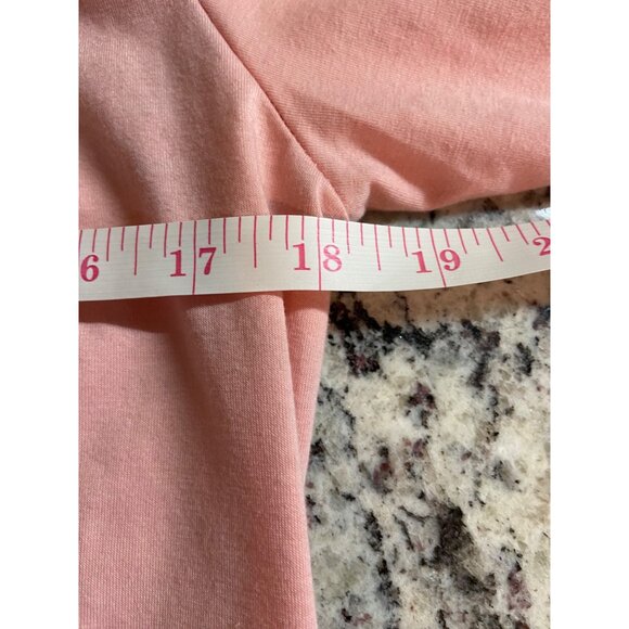 Karen Scott Women Tunic Top Small Peachy Ruffle 3/4 Sleeve Comfort Spring Preppy - Picture 6 of 7